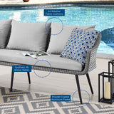 Endeavor Wicker Rattan Outdoor Patio Wicker Rattan Seating Set
