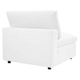 Commix Down Filled Overstuffed Vegan Leather 8-Piece Sectional Sofa