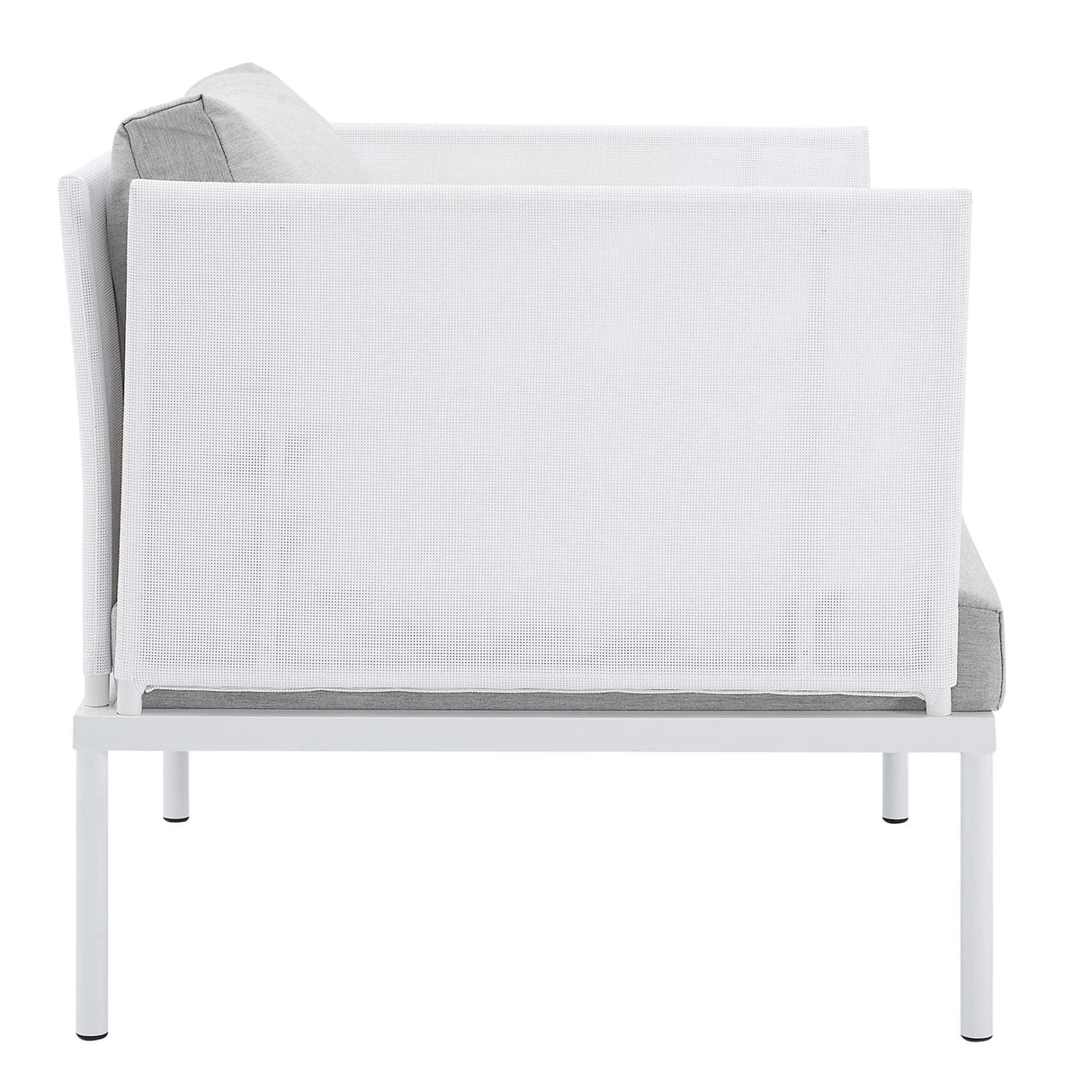 Harmony Sunbrella Outdoor Patio Aluminum Armchair (Modern Minimalist & Weather-Resistant Seating)