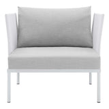 Harmony Sunbrella Outdoor Patio Aluminum Armchair (Modern Minimalist & Weather-Resistant Seating)