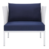 Harmony Sunbrella Outdoor Patio Aluminum Armchair (Modern Minimalist & Weather-Resistant Seating)