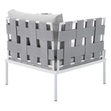 Harmony Sunbrella® Outdoor Patio Aluminum Armchair (Contemporary Modern & All-Weather Durable)