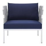 Harmony Sunbrella® Outdoor Patio Aluminum Armchair (Contemporary Modern & All-Weather Durable)