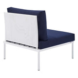 Harmony Sunbrella Outdoor Patio Aluminum Armless Chair (Contemporary Modern & Weather-Resistant)
