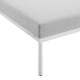 Harmony Sunbrella® Outdoor Patio Aluminum Armless Chair (Modern Minimalist & Weather-Resistant)