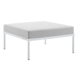 Harmony Sunbrella Outdoor Patio Aluminum Ottoman - Modern Minimalist & Weather-Resistant