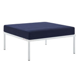 Harmony Sunbrella Outdoor Patio Aluminum Ottoman - Modern Minimalist & Weather-Resistant
