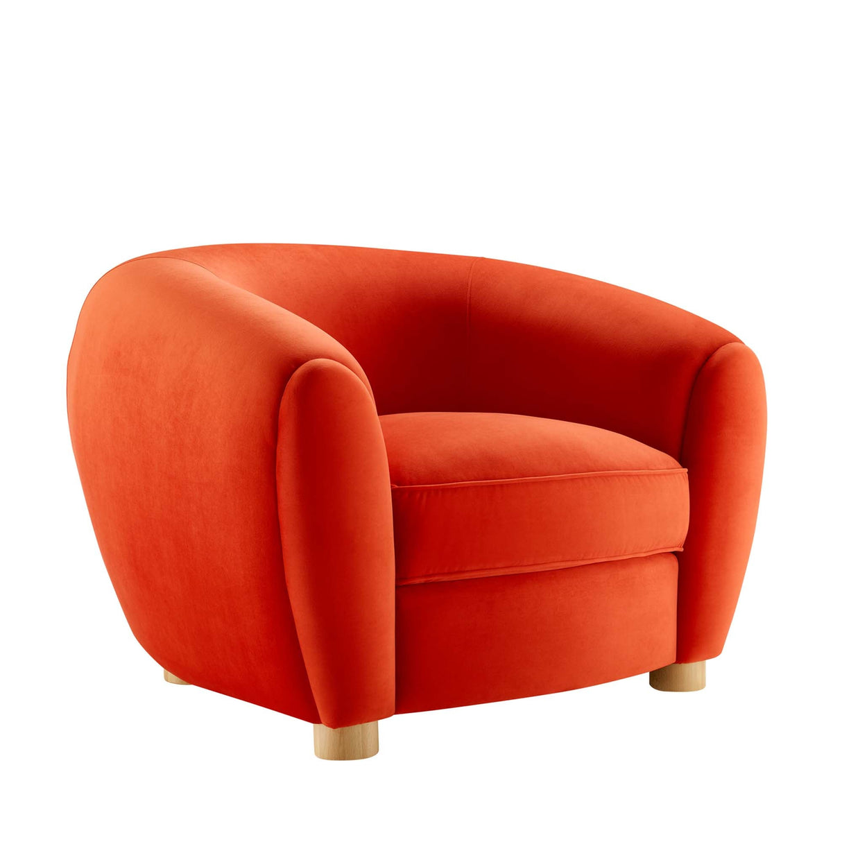 Abundant Performance Velvet Accent Armchair - Glam Deco & Stain-Resistant Lounging