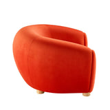 Abundant Performance Velvet Accent Armchair - Glam Deco & Stain-Resistant Lounging
