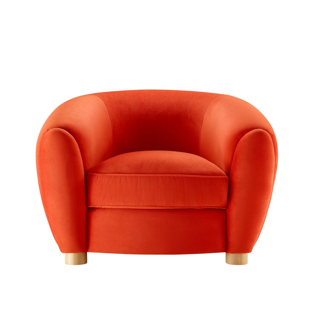 Abundant Performance Velvet Accent Armchair - Glam Deco & Stain-Resistant Lounging