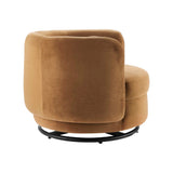 Relish Performance Velvet Swivel Chair - Glam Deco & 360-Degree Swivel