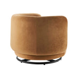 Relish Performance Velvet Swivel Chair - Glam Deco & 360-Degree Swivel