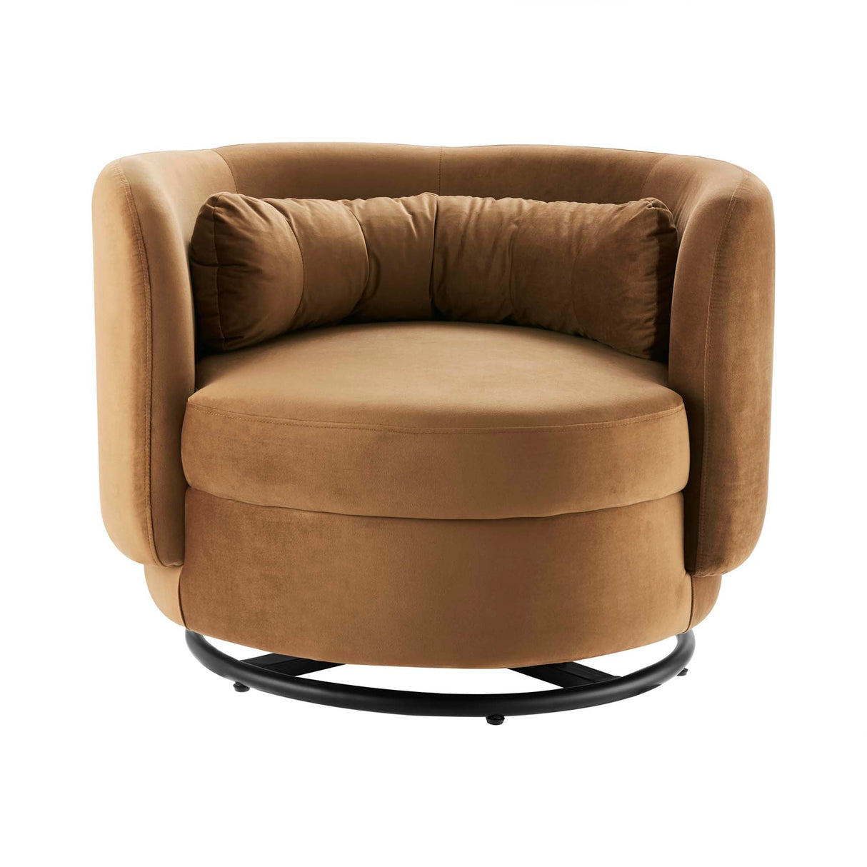 Relish Performance Velvet Swivel Chair - Glam Deco & 360-Degree Swivel