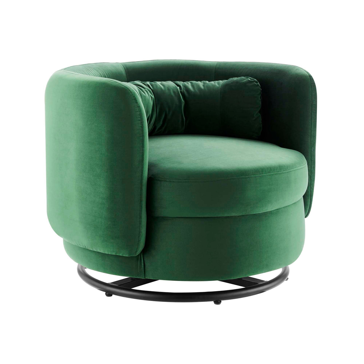 Relish Performance Velvet Swivel Chair - Glam Deco & 360-Degree Swivel