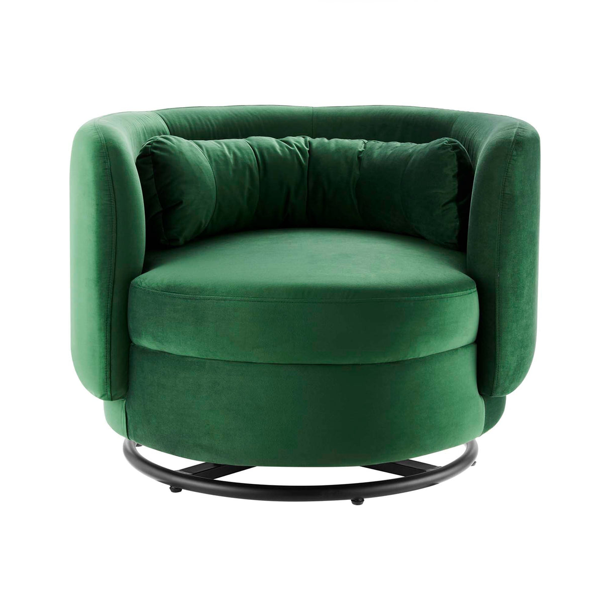 Relish Performance Velvet Swivel Chair - Glam Deco & 360-Degree Swivel