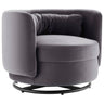 Relish Performance Velvet Swivel Chair - Glam Deco & 360-Degree Swivel – view 14