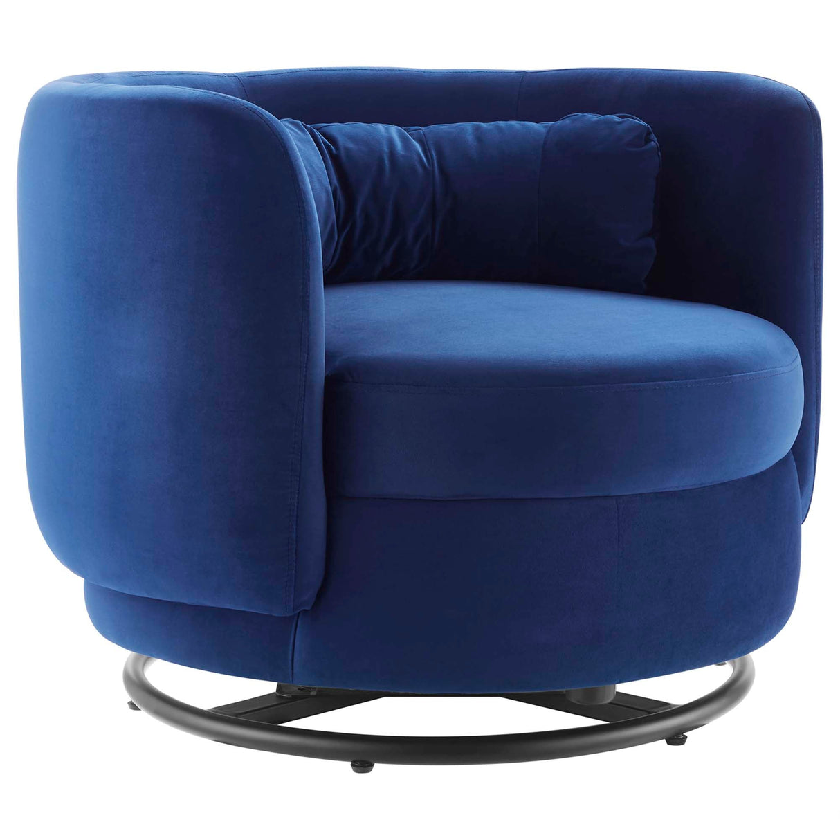 Relish Performance Velvet Swivel Chair - Glam Deco & 360-Degree Swivel
