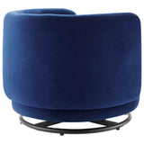 Relish Performance Velvet Swivel Chair - Glam Deco & 360-Degree Swivel