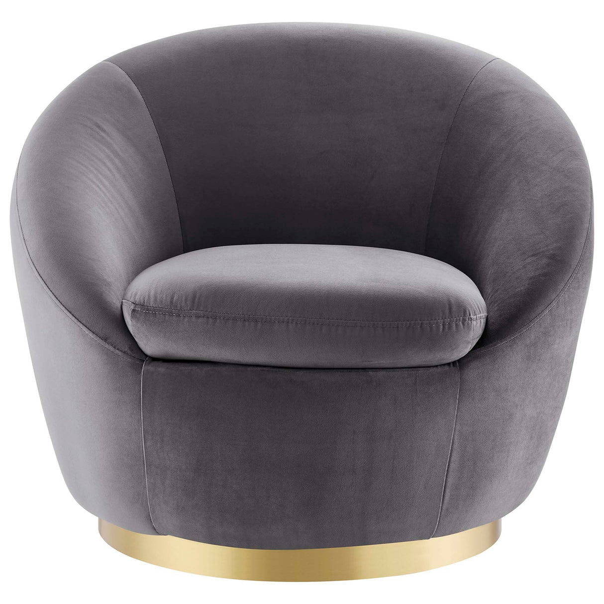 Buttercup Performance Velvet Swivel Chair - Modern Glam & Stain-Resistant