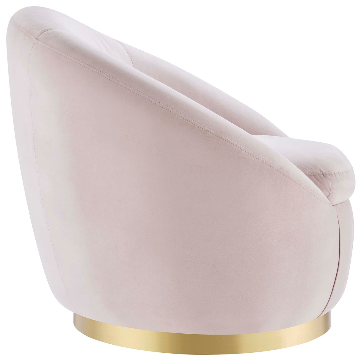 Buttercup Performance Velvet Swivel Chair - Modern Glam & Stain-Resistant