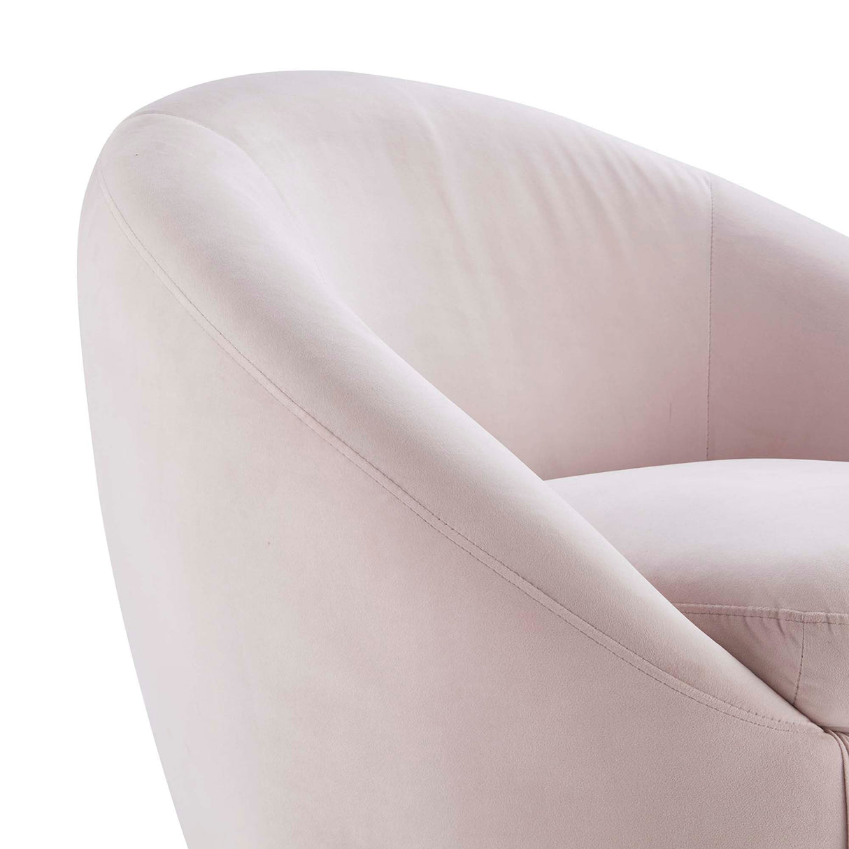 Buttercup Performance Velvet Swivel Chair - Modern Glam & Stain-Resistant