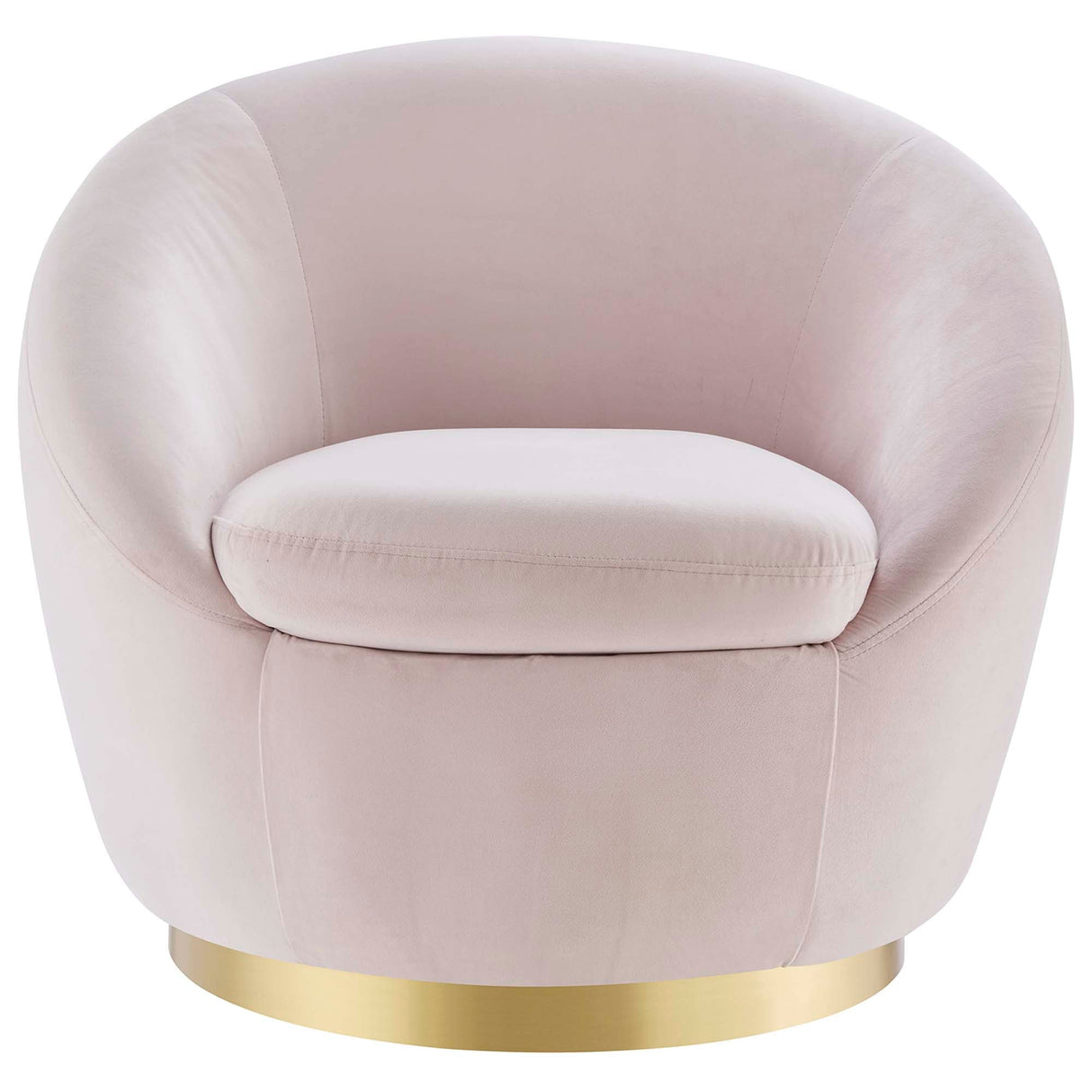Buttercup Performance Velvet Swivel Chair - Modern Glam & Stain-Resistant