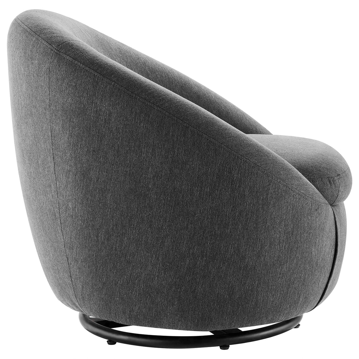 Buttercup Upholstered Fabric Swivel Chair - Mid-Century Modern & 360-Degree Movement