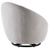 Buttercup Upholstered Fabric Swivel Chair - Mid-Century Modern & 360-Degree Movement