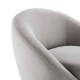 Buttercup Upholstered Fabric Swivel Chair - Mid-Century Modern & 360-Degree Movement