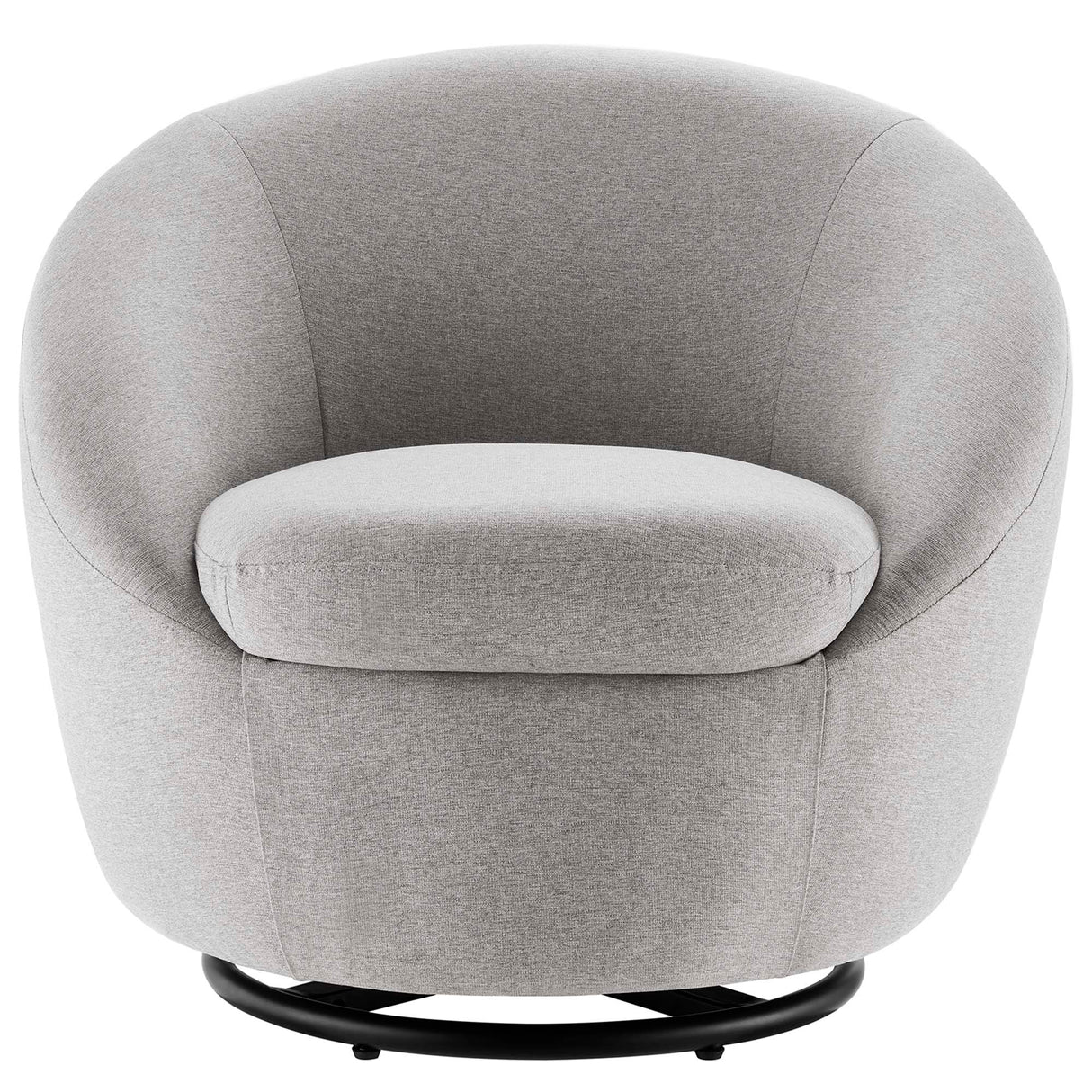 Buttercup Upholstered Fabric Swivel Chair - Mid-Century Modern & 360-Degree Movement