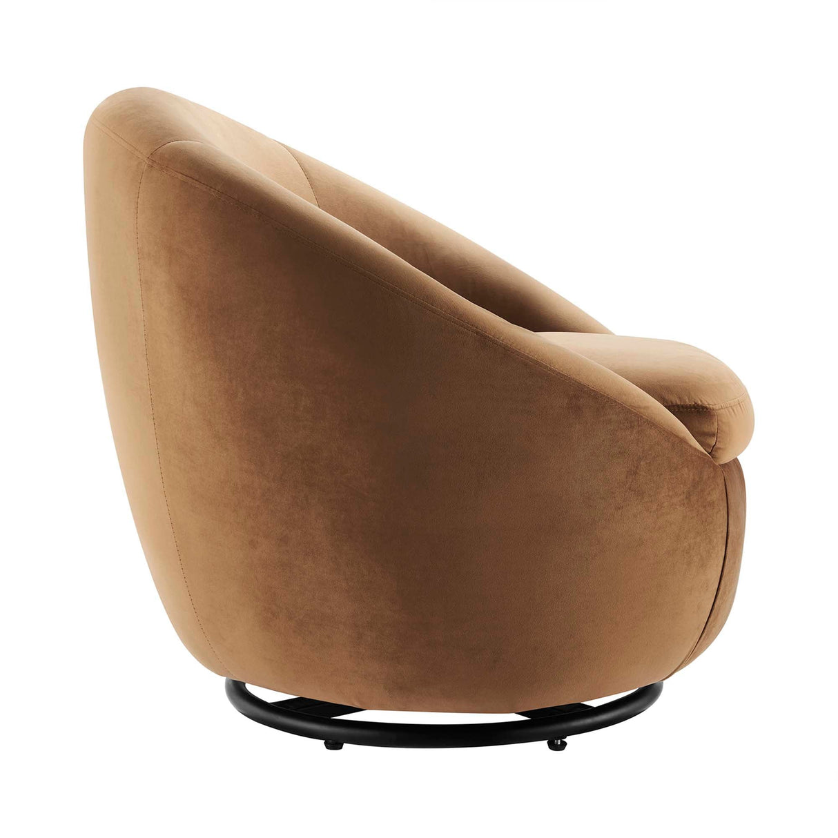 Buttercup Performance Velvet Swivel Chair - Modern Glam & Stain-Resistant