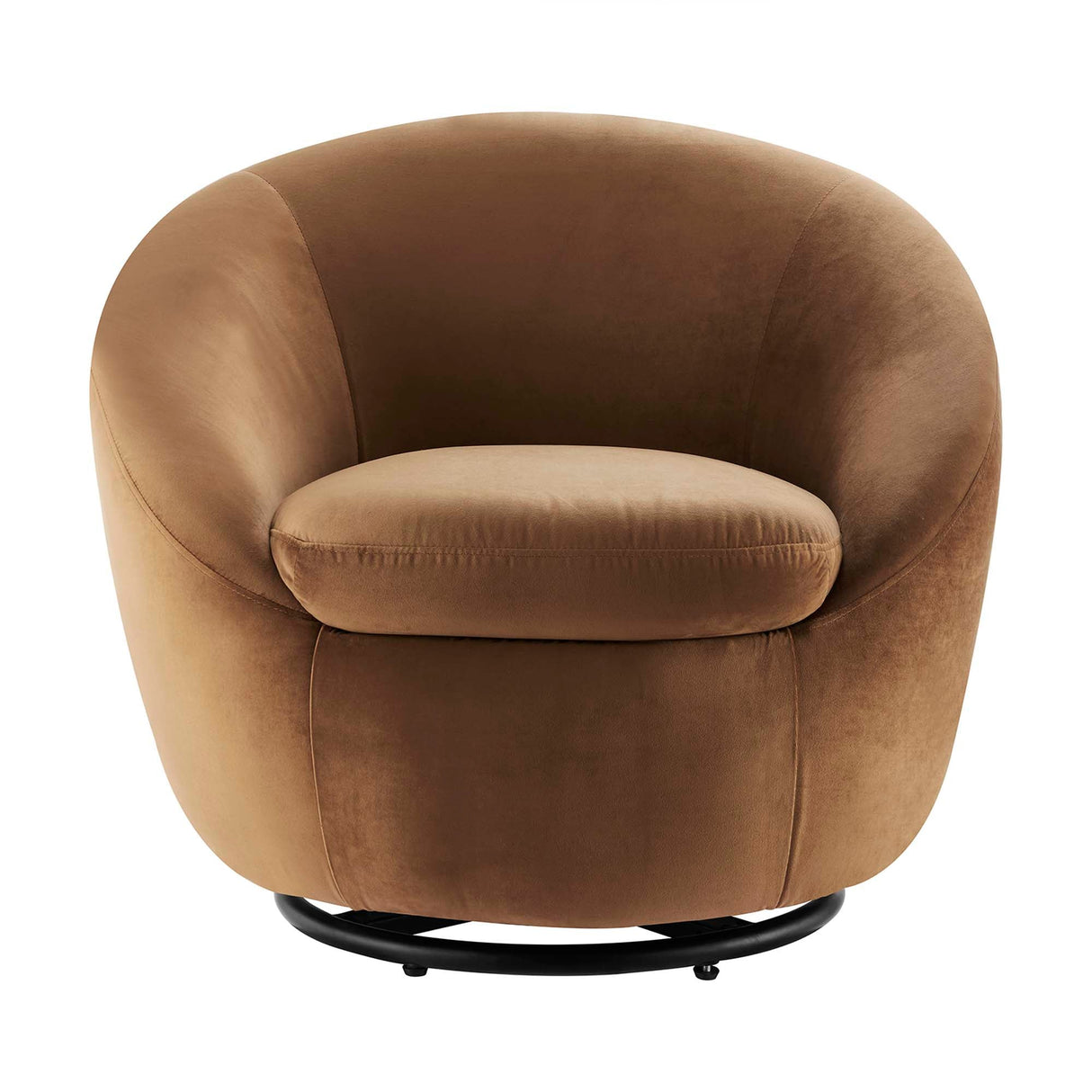 Buttercup Performance Velvet Swivel Chair - Modern Glam & Stain-Resistant
