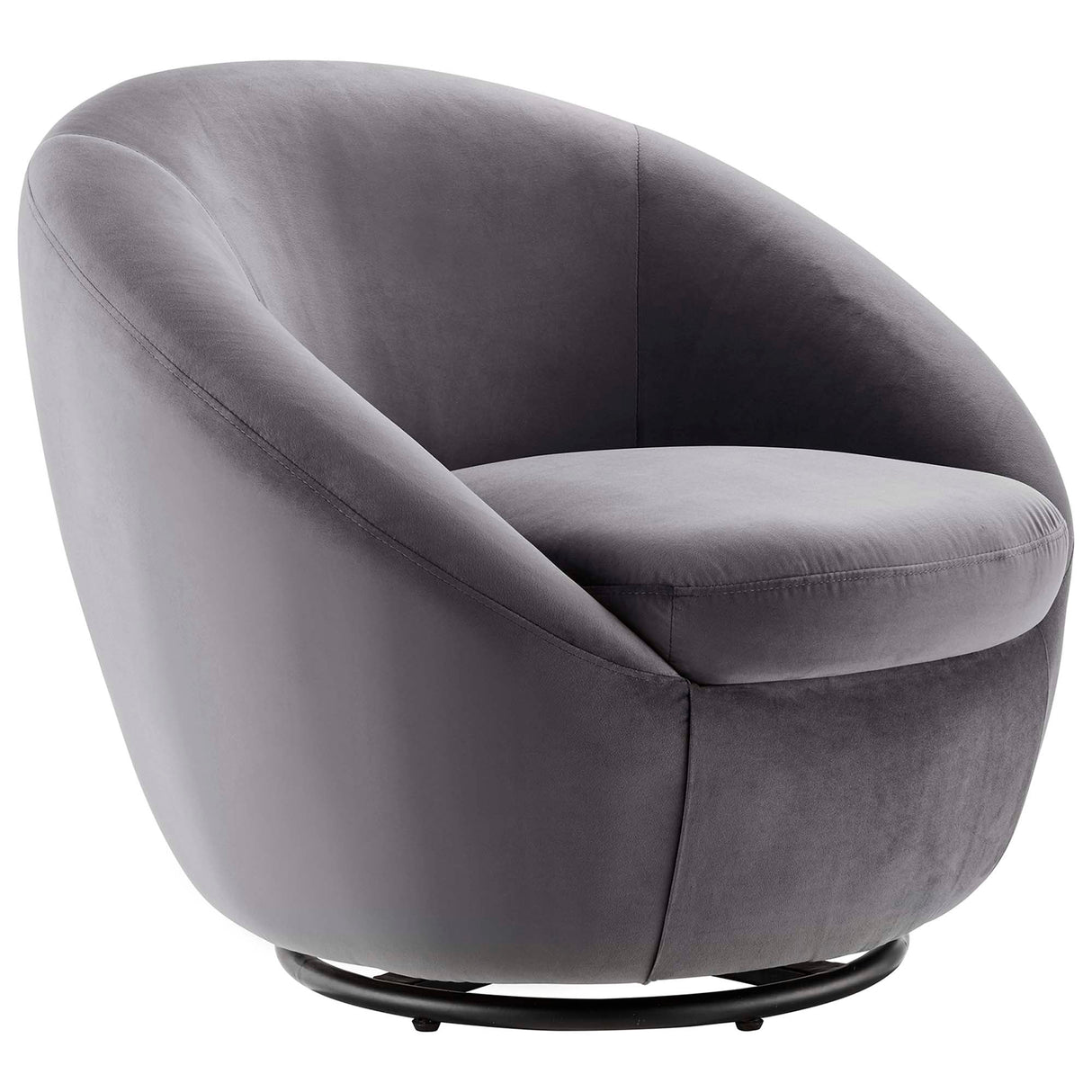 Buttercup Performance Velvet Swivel Chair - Modern Glam & Stain-Resistant