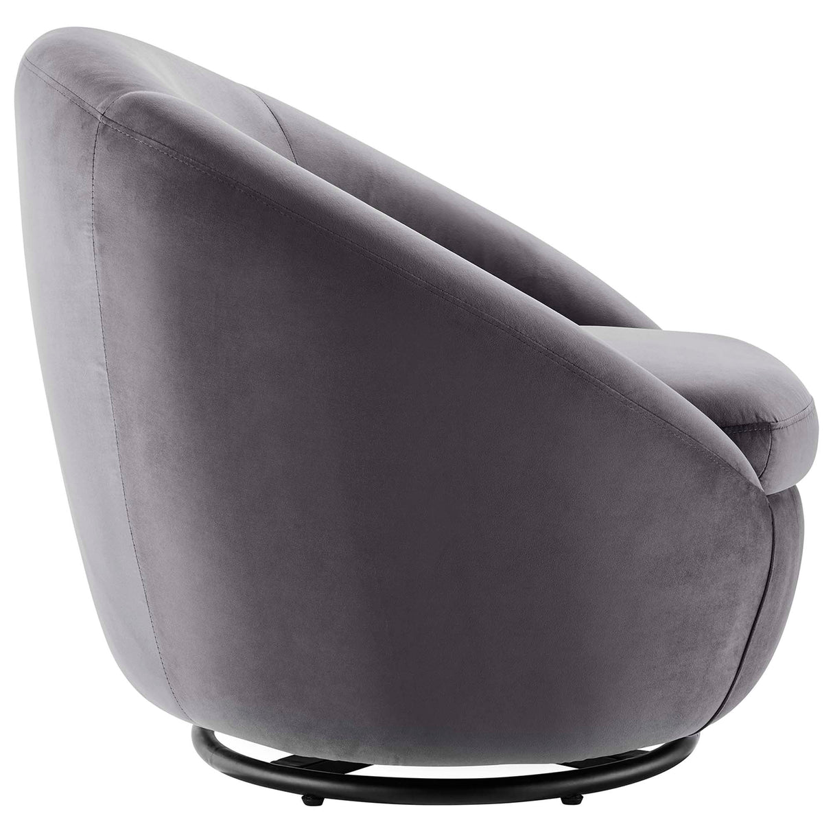 Buttercup Performance Velvet Swivel Chair - Modern Glam & Stain-Resistant