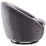 Buttercup Performance Velvet Swivel Chair - Modern Glam & Stain-Resistant