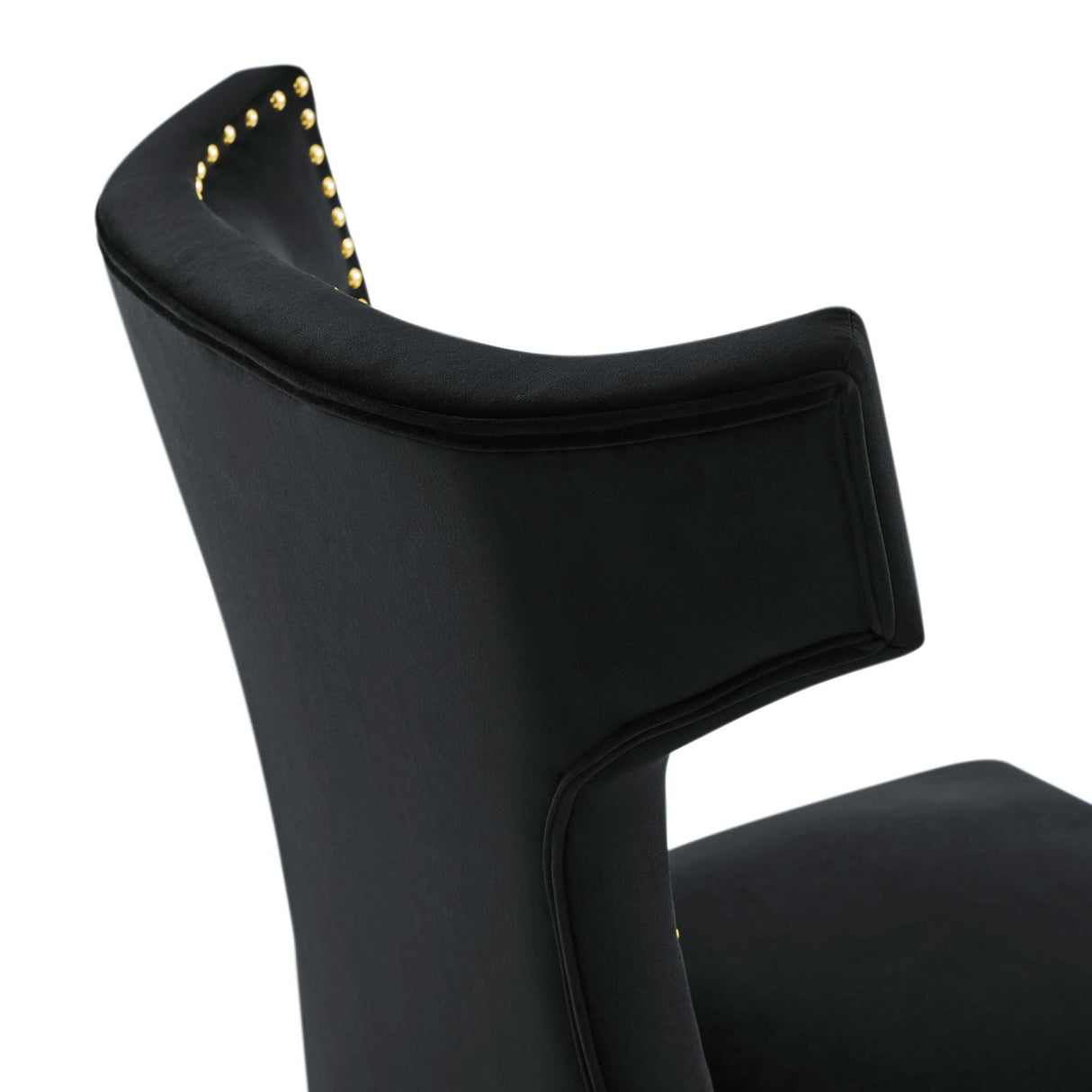 Curve Performance Velvet Dining Chairs - Set of 2 - Mid-Century Modern & Stain-Resistant
