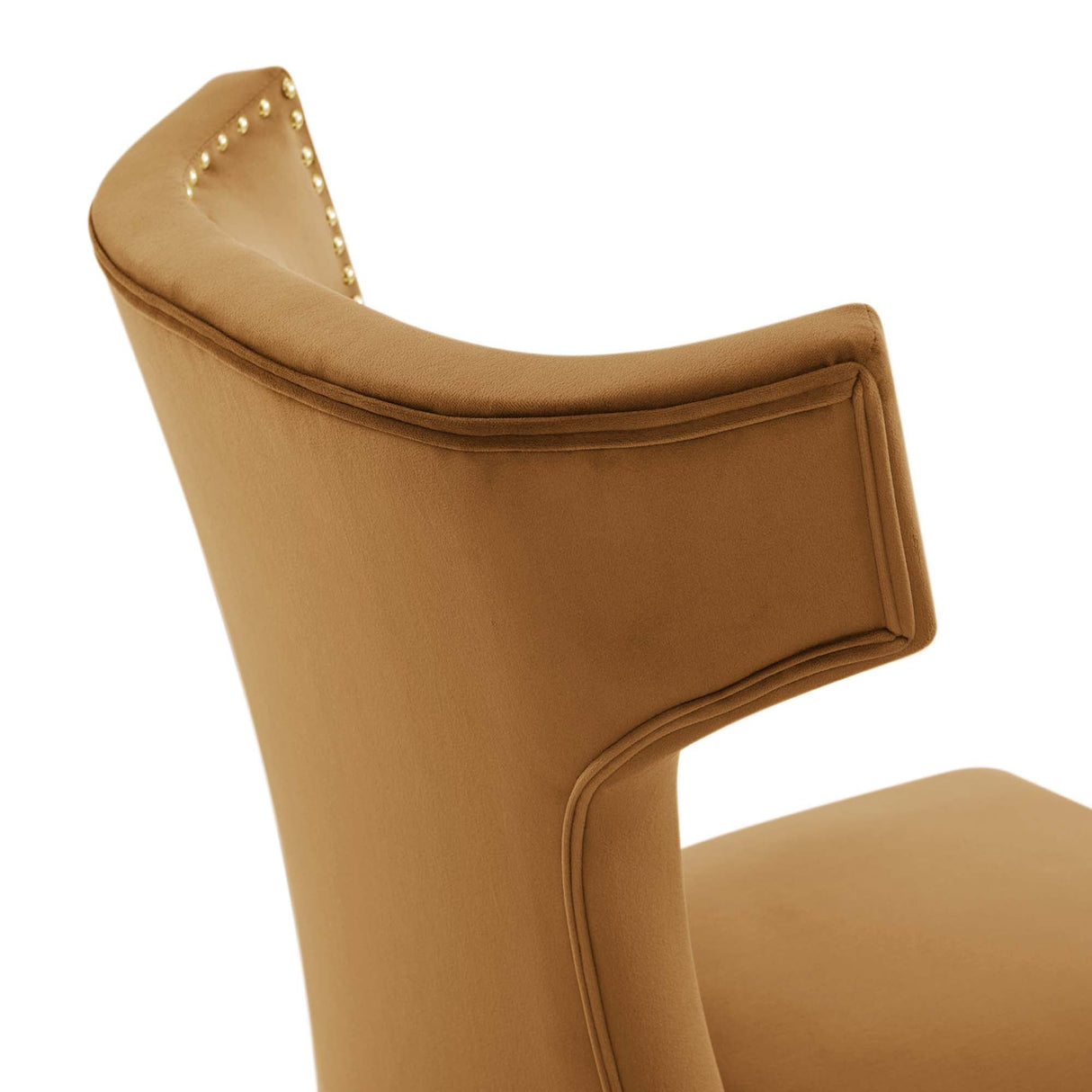 Curve Performance Velvet Dining Chairs - Set of 2 - Mid-Century Modern & Stain-Resistant