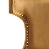 Curve Performance Velvet Dining Chairs - Set of 2 - Mid-Century Modern & Stain-Resistant