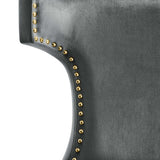 Curve Performance Velvet Dining Chairs - Set of 2 - Mid-Century Modern & Stain-Resistant