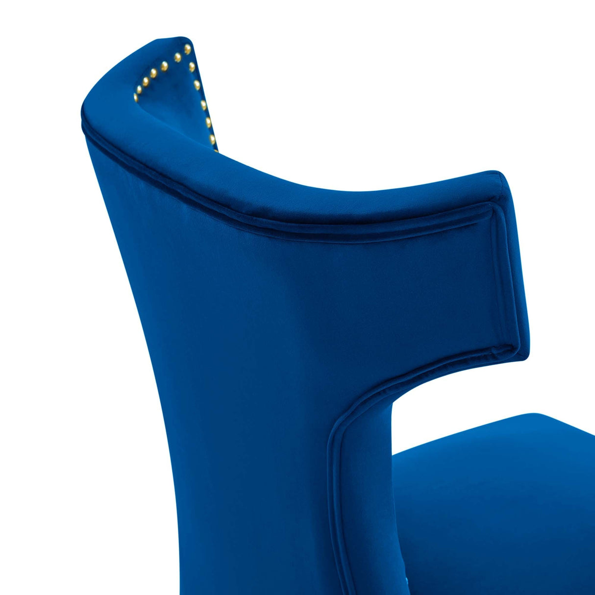Curve Performance Velvet Dining Chairs - Set of 2 - Mid-Century Modern & Stain-Resistant