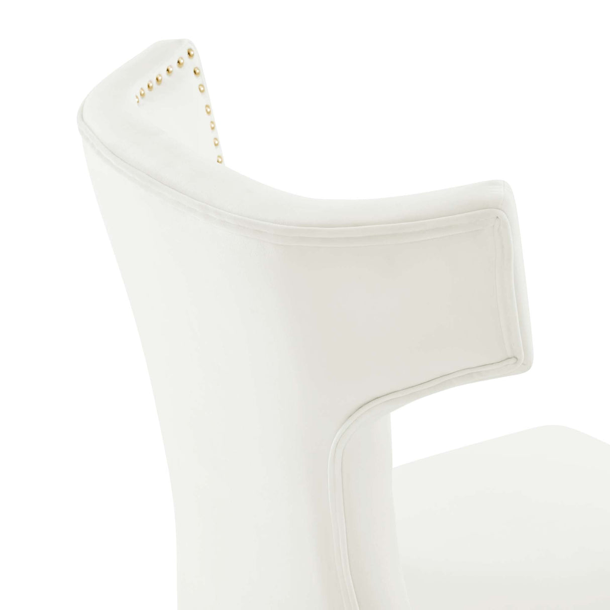 Curve Performance Velvet Dining Chairs - Set of 2 - Mid-Century Modern & Stain-Resistant