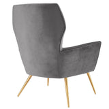 Renata Button Tufted Performance Velvet Armchair - Mid-Century Modern & Stain-Resistant