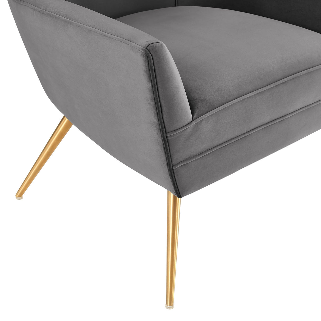 Renata Button Tufted Performance Velvet Armchair - Mid-Century Modern & Stain-Resistant