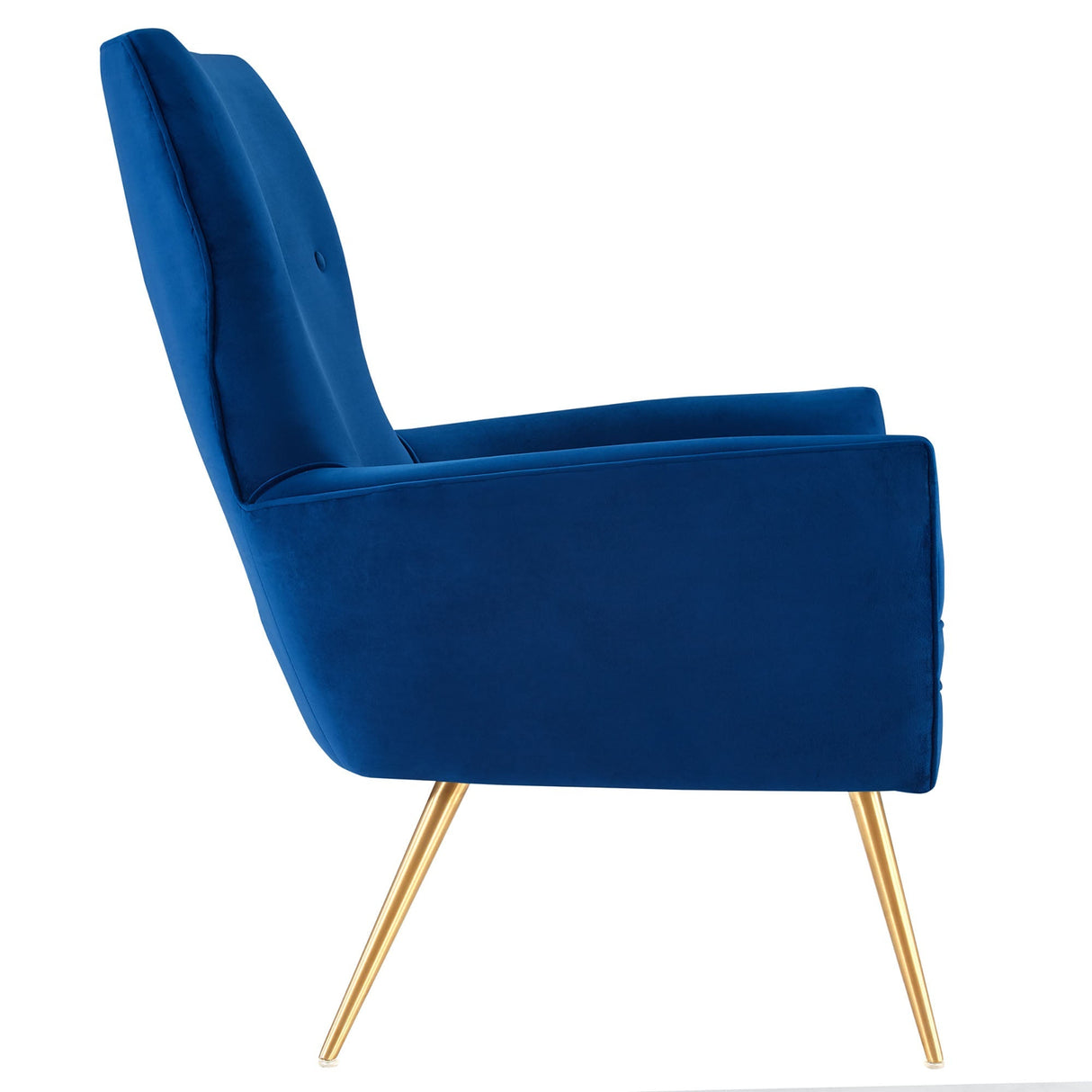 Renata Button Tufted Performance Velvet Armchair - Mid-Century Modern & Stain-Resistant