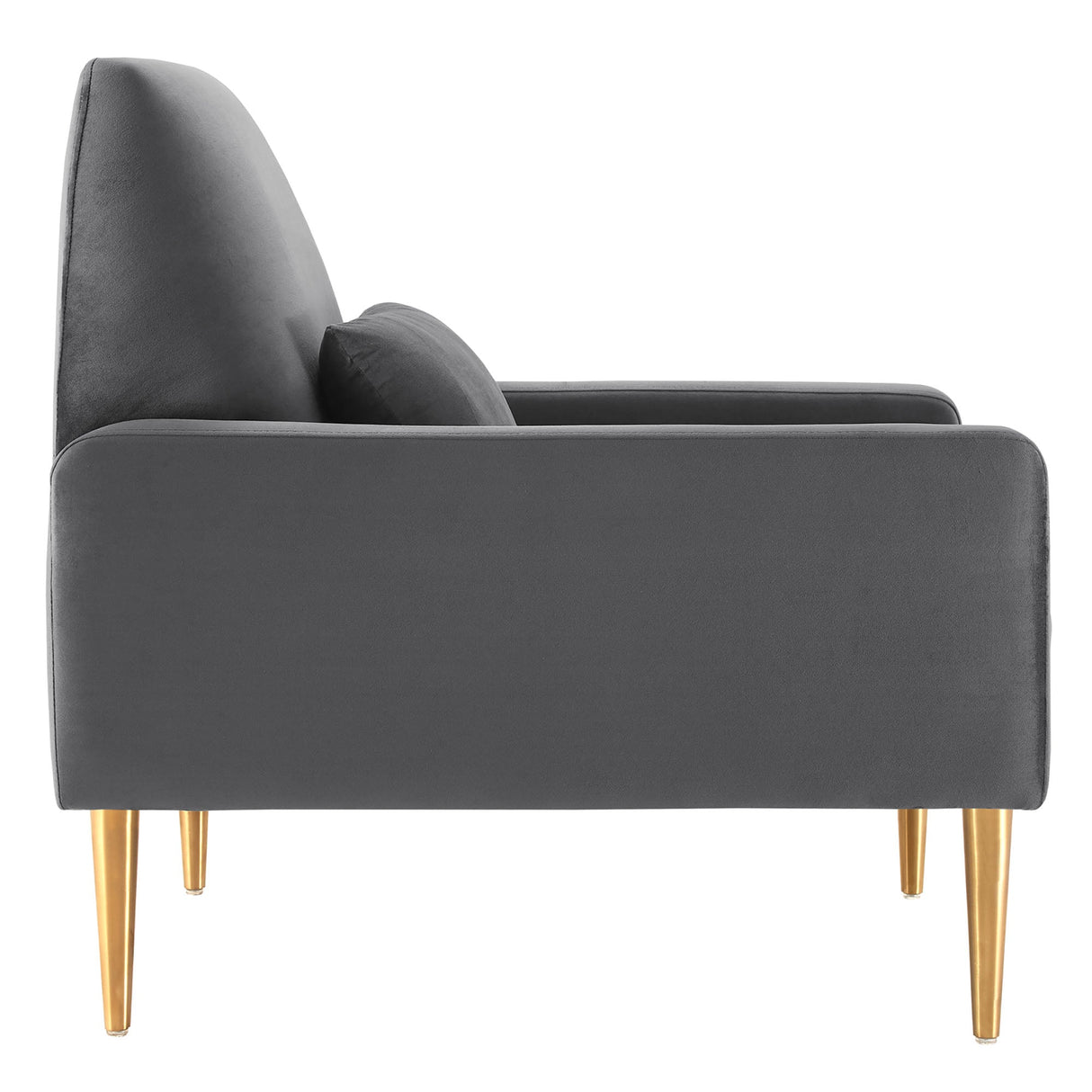Liliana Performance Velvet Armchair - Mid-Century Modern & Stain-Resistant