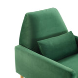 Liliana Performance Velvet Armchair - Mid-Century Modern & Stain-Resistant