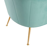 Veronica Channel Tufted Performance Velvet Armchair - Mid-Century Modern & Stain-Resistant