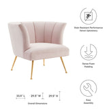 Veronica Channel Tufted Performance Velvet Armchair - Mid-Century Modern & Stain-Resistant