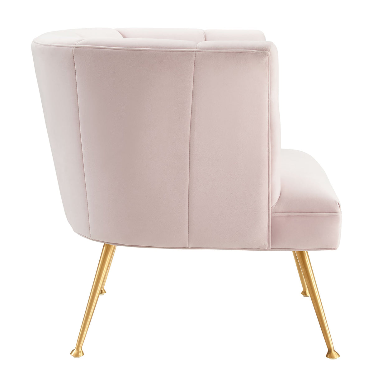 Veronica Channel Tufted Performance Velvet Armchair - Mid-Century Modern & Stain-Resistant