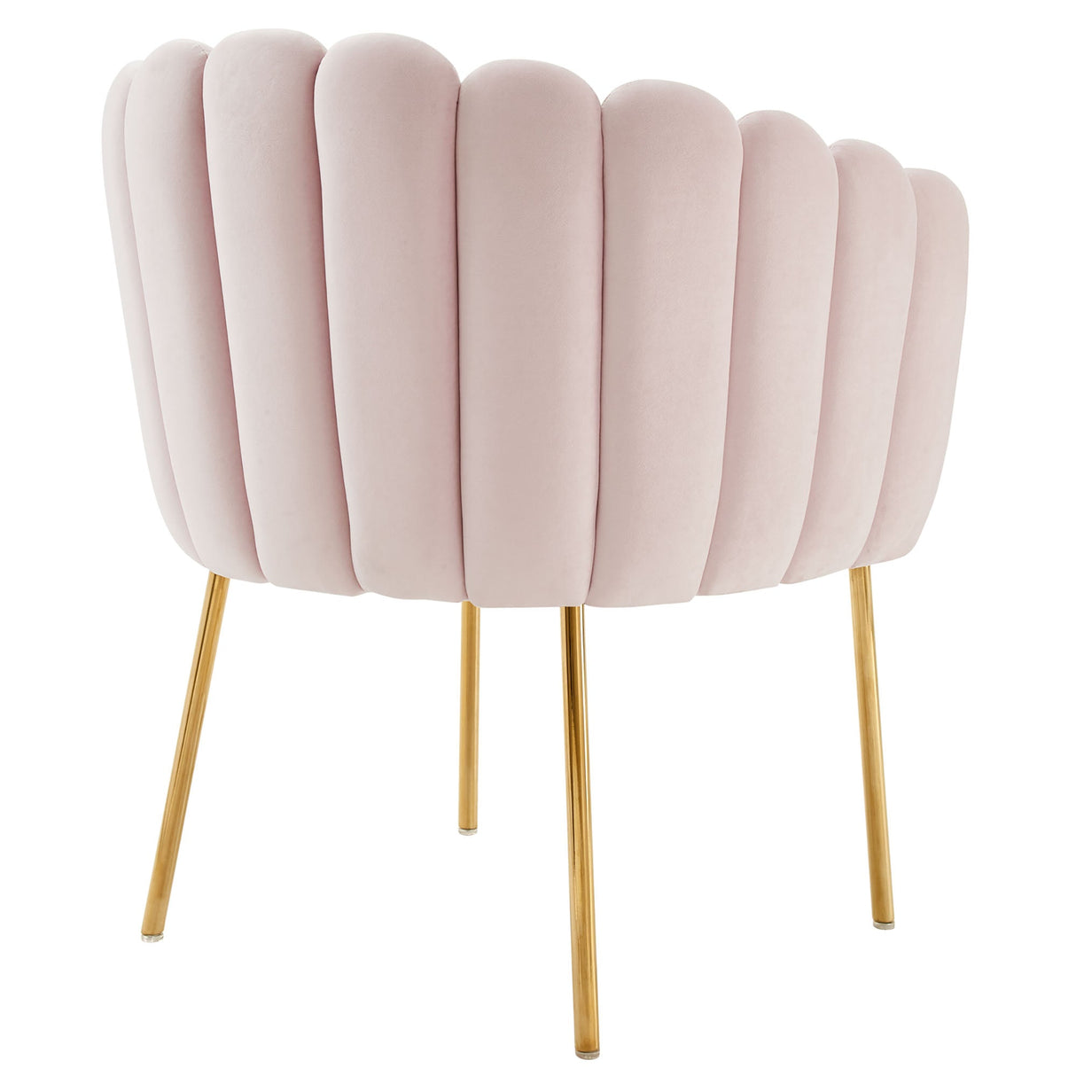 Sanna Channel Tufted Performance Velvet Armchair - Retro Glam & Stain-Resistant Accent